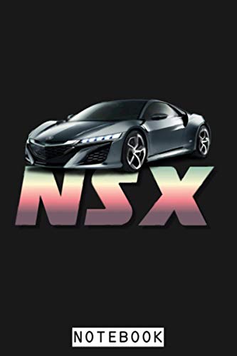 Acura Nsx Notebook: Journal, Planner, 6x9 120 Pages, Matte Finish Cover, Diary, Lined College Ruled Paper