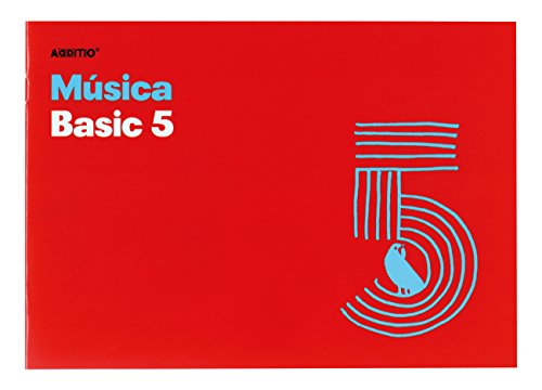 Additio Basic 5 – Cuaderno de música, color rojo