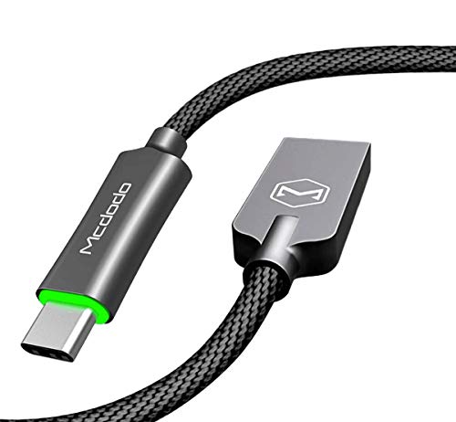 AICase Cable USB C Carga Rápida Cargador USB Tipo C con función de desconexión automática para Huawei P20 Mate 9, MacBook, iPad Pro 2018, Galaxy S9/S8 y más (1M)