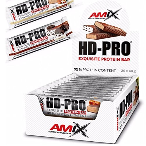Amix Hd-Pro Protein Bar 20*60 Gr Avellana-Chocolate 21 g