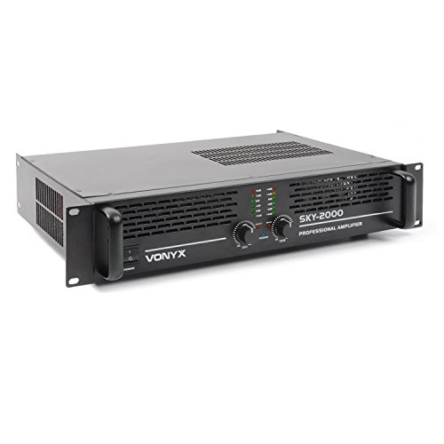 Skytec SKY-600B Amplificador de sonido 2x 300W max. Negro