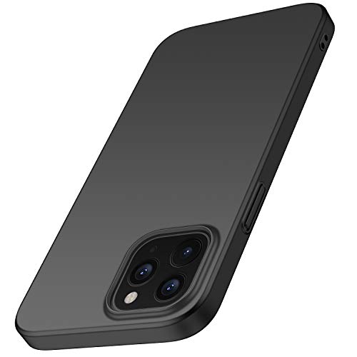anccer Funda iPhone 12 Pro MAX, Ultra Slim Anti-Rasguño y Resistente Huellas Dactilares Totalmente Protectora Caso de Duro Cover Case para iPhone 12 Pro MAX 6.7 Inch (Negro)