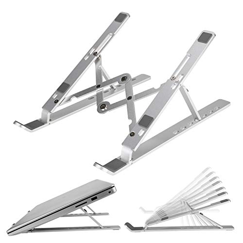 ANSUG Soporte Ajustable(7 Angulos),Stand Plegable Vertical Aluminiopara Todo Tipo de Portátiles/Tabletas del Mercado,con Bolsa Almacenamiento ANSUG Soporte Ajustable(7 Angulos),Stand Plegable Vertical Aluminiopara Todo Tipo de Portátiles/Tabletas del Mercado,con Bolsa Almacenamiento
