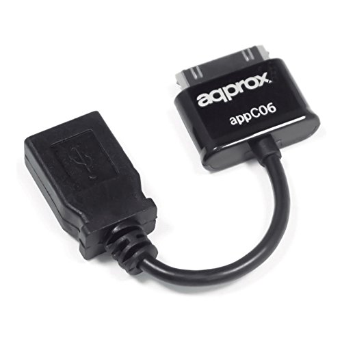 Approx APPC06 - Adaptador USB a 30 Pines, Negro Approx APPC06 - Adaptador USB a 30 Pines, Negro