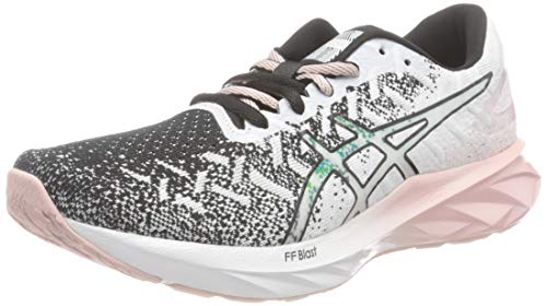 ASICS Dynablast, Zapatillas Mujer, White/Ginger Peach, 41.5 EU