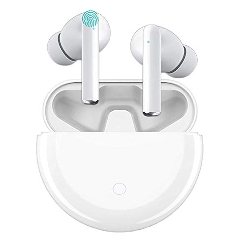 Auricular Bluetooth 5.0, Auricular inalámbrico, micrófono y Caja de Carga incorporados, reducción del Ruido estéreo 3D HD, para Auriculares iPhone/Android/Apple Airpods Pro/Samsung/Huawei Xiaomi