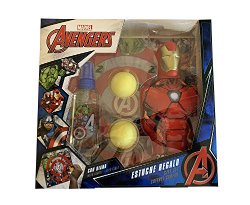 Avengers Marvel Iron Man Estuche Edt 90 Ml,Figura Gel 350 Ml, Bolas & Diana 600 g