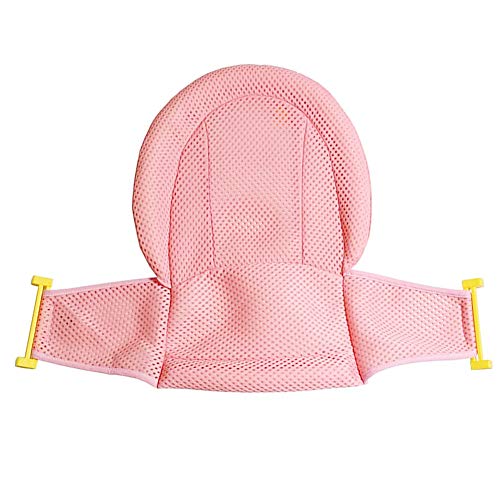 Baby Bath asiento de soporte neto Bañera Ducha malla no Pink Slip ajustable para un infante recién nacido