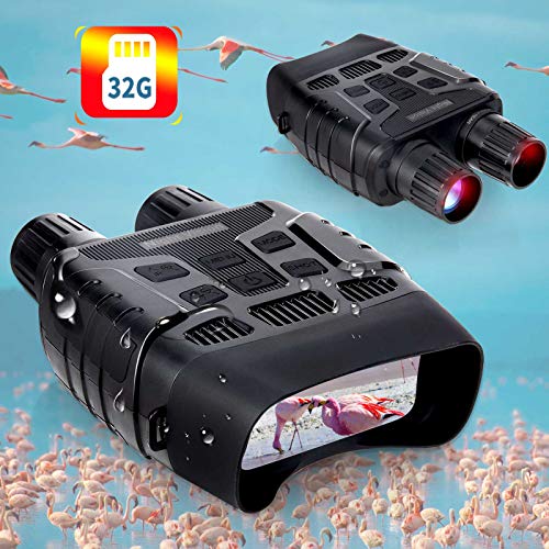 Binoculares Visión Nocturna Hollee Prismáticos de Infrarrojos Distancia de 300m en Completa Oscuridad HD Digital Binoculares Pantalla 2,31" LCD con Tarjeta de 32G para Caza Vida Salvaje Binoculares Visión Nocturna Hollee Prismáticos de Infrarrojos Distancia de 300m en Completa Oscuridad HD Digital Binoculares Pantalla 2,31" LCD con Tarjeta de 32G para Caza Vida Salvaje