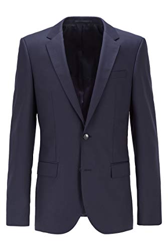 BOSS Hugo Boss Chaqueta de lana de Slim Fit Hayes EU48 / UK38 Azul Oscuro BOSS Hugo Boss Chaqueta de lana de Slim Fit Hayes EU48 / UK38 Azul Oscuro