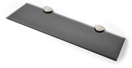 BSM Marketing 6 mm de grosor estantes de cristal negro endurecido con gran acabado cromado admite 2 opciones de tamaño: 400 mm por 150 mm y 500 mm por 100 mm (500 mm x 100 mm) BSM Marketing 6 mm de grosor estantes de cristal negro endurecido con gran acabado cromado admite 2 opciones de tamaño: 400 mm por 150 mm y 500 mm por 100 mm (500 mm x 100 mm)