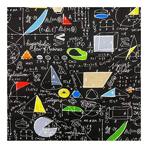 BU 1pcs Refrescan 110cm Impresión Digital Negro Matemático Modelo Fórmula 100% Tela De Algodón De Costura Material De La Tela De DIY Camisa Ropa (Color : Wide 110cmx50cm) BU 1pcs Refrescan 110cm Impresión Digital Negro Matemático Modelo Fórmula 100% Tela De Algodón De Costura Material De La Tela De DIY Camisa Ropa (Color : Wide 110cmx50cm)