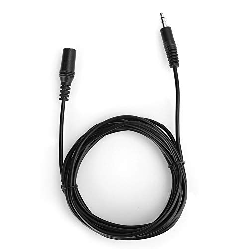 Cable de audio macho a hembra de 3.5 mm, adaptador de cable de extensión de audio estéreo con cable de extensión AUX de 3 m, cable de conector estéreo chapado en oro de 3.5 mm para teléfonos, auricula