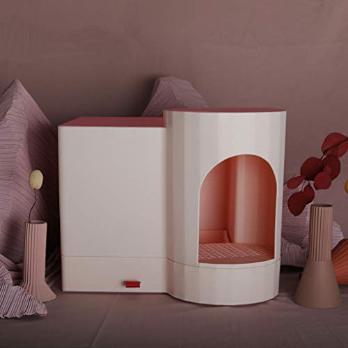 Caja de arena Creativa grande caja de arena, completamente cerrado WC cajón de tipo gato, anti-salpicaduras de arena for gatos de madera del grano de la litera del gato Forma Pan (rosa) Sanitario Gato Caja de arena Creativa grande caja de arena, completamente cerrado WC cajón de tipo gato, anti-salpicaduras de arena for gatos de madera del grano de la litera del gato Forma Pan (rosa) Sanitario Gato