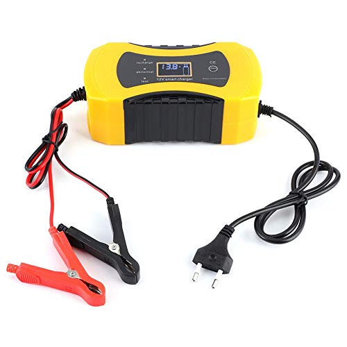 Cargador automático de batería para automóvil, 12V 8A, multifunción, para automóvil, motocicleta, automóvil, baterías de plomo-ácido, polaridad inversa, protección contra cortocircuitos(EU) Cargador automático de batería para automóvil, 12V 8A, multifunción, para automóvil, motocicleta, automóvil, baterías de plomo-ácido, polaridad inversa, protección contra cortocircuitos(EU)