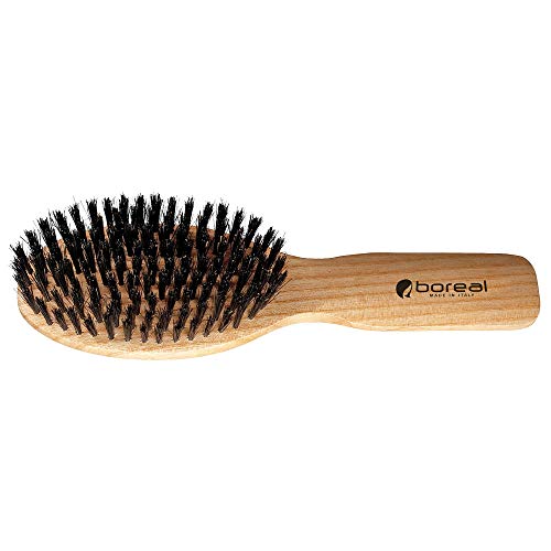 Cepillo en madera de ceniza natural y pura cerda de cerdo. Antiestatica. Embalado en una caja transparente elegante. Totalmente producida en Italia. Cepillo en madera de ceniza natural y pura cerda de cerdo. Antiestatica. Embalado en una caja transparente elegante. Totalmente producida en Italia.