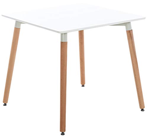 CLP Mesa Auxiliar Viborg I Mesa de Centro con Tablero de MDF I Mesa de Café con Base de Madera I Mesa de Cocina Color:, Color:Blanco, Tamaño:80 cm CLP Mesa Auxiliar Viborg I Mesa de Centro con Tablero de MDF I Mesa de Café con Base de Madera I Mesa de Cocina Color:, Color:Blanco, Tamaño:80 cm