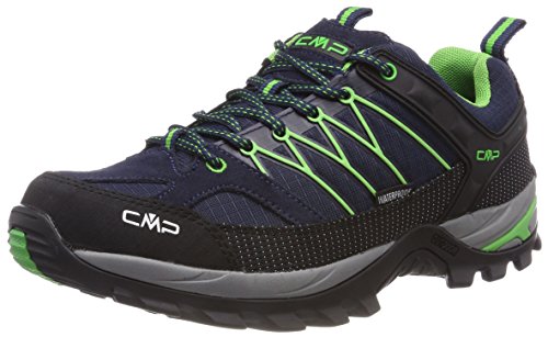 CMP Rigel, Zapatos de Low Rise Senderismo para Hombre, Azul (B.Blue-Gecko), 45 EU