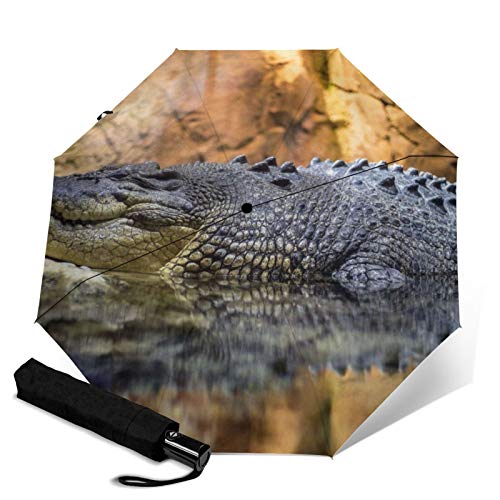 Cocodrilo, paraguas plegable automático, resistente al agua, paraguas plegable manual, paraguas compacto portátil para uso diario