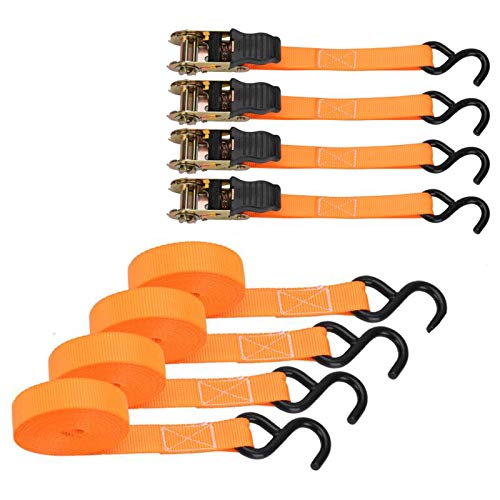 Correas de Amarre con Trinquete - 4 PCS 800 kg 5m Tensor de Carraca Cinchas Correa Trinquete,Automatica Trinquete Cinta De Amarrecon Gancho Tipo Cinchas de Sujeción de Carga para Baca, Transporte Correas de Amarre con Trinquete - 4 PCS 800 kg 5m Tensor de Carraca Cinchas Correa Trinquete,Automatica Trinquete Cinta De Amarrecon Gancho Tipo Cinchas de Sujeción de Carga para Baca, Transporte