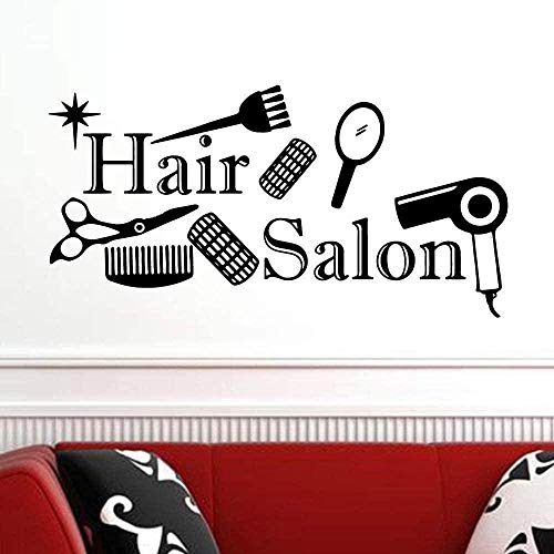 Decoración de peluquería ventana barbería 43X85cm etiqueta de arte de pared