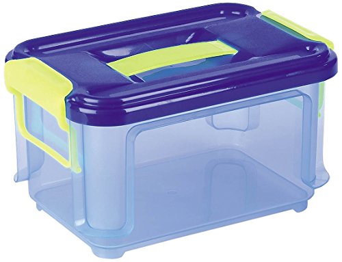 Denox Caja Clak Box Azul transparete con Tapa 3 L