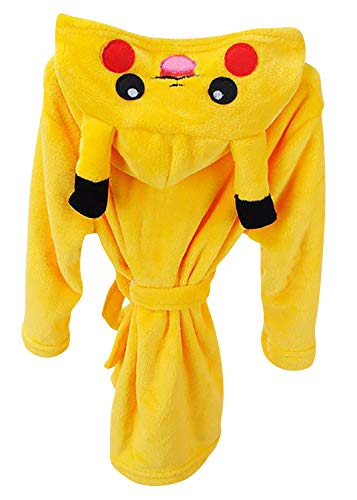 Dolamen Albornoz para Niños Niña Capucha, Dibujos Kigurumi Lana de Coral Camisón Albornoz Dama de Honor Ropa de Dormir Pijama SPA Hotel (130 para la Altura 120-130 cm (47"-51"), Pikachu) Dolamen Albornoz para Niños Niña Capucha, Dibujos Kigurumi Lana de Coral Camisón Albornoz Dama de Honor Ropa de Dormir Pijama SPA Hotel (130 para la Altura 120-130 cm (47"-51"), Pikachu)