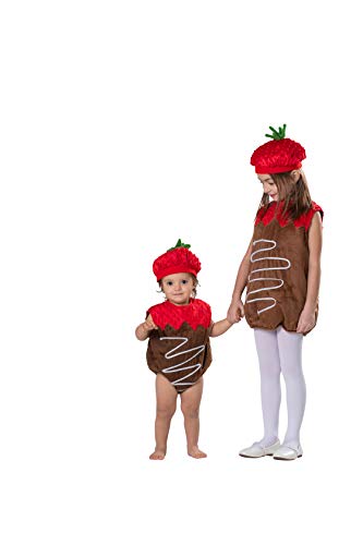 Dress Up America Disfraz de Fresa bañado en Chocolate, Multi, Talla 6-12 Meses (Peso: 7-9,5 kg, Altura: 61-71 cm) Unisex niños