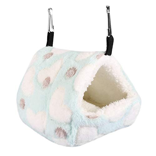 Duokon Cama para hámster para rata o hámster, cálida para invierno, pequeña, ardilla, erizo, chinchilla, conejo, guinea, casa nido (14 x 12 azules) Duokon Cama para hámster para rata o hámster, cálida para invierno, pequeña, ardilla, erizo, chinchilla, conejo, guinea, casa nido (14 x 12 azules)