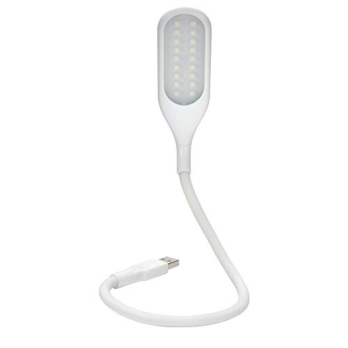 DXIA USB Lámpara Luz de LED Portátil con Interruptor Táctil, Lámpara USB Regulable 18 LED con 3 Niveles de Brillo, Cuello de Cisne Flexible, Lámparas para Estudio, Lectura, Dormitorio, Oficina