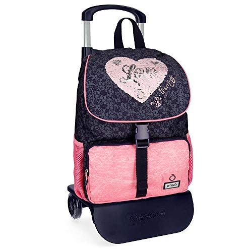 Enso Learn Mochila con Carro Multicolor 28x37x12 cms Poliéster 13L