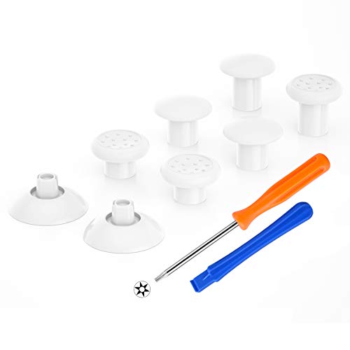 eXtremeRate ThumbsGear Joysticks Ajustable para Mando Xbox Series X S/Xbox One/Xbox One Elite/Xbox One S X Joystick Ergonómico con Grip Convexo Cóncavo de 3 Alturas Thumbsticks para Mando Xbox-Blanco eXtremeRate ThumbsGear Joysticks Ajustable para Mando Xbox Series X S/Xbox One/Xbox One Elite/Xbox One S X Joystick Ergonómico con Grip Convexo Cóncavo de 3 Alturas Thumbsticks para Mando Xbox-Blanco