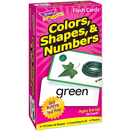 Flash Cards, Skill Drill, Colors/Shapes/Numbers, 96 Cards, Sold as 1 Set