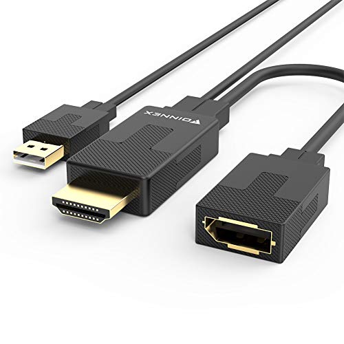FOINNEX - Adaptador HDMI a DisplayPort (4 K@60 Hz)
