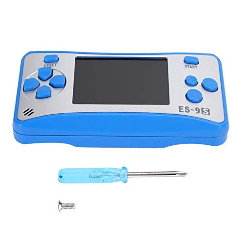 FOLOSAFENAR Controlador de Juegos portátil 168 en 1, Duradero, cómodo y liviano con Pantalla a Color de 2.5 Pulgadas para su Hijo o Amigos(Blue Silver)