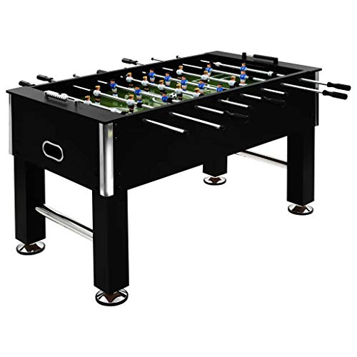 Futbolín profesional de 60 kg, 140 x 74,5 x 87,5 cm, mesa de fútbol, balón de acero con 2 balones + 2 tablas de puntuación + 8 cañas de juguete + 22 jugadores Futbolín profesional de 60 kg, 140 x 74,5 x 87,5 cm, mesa de fútbol, balón de acero con 2 balones + 2 tablas de puntuación + 8 cañas de juguete + 22 jugadores