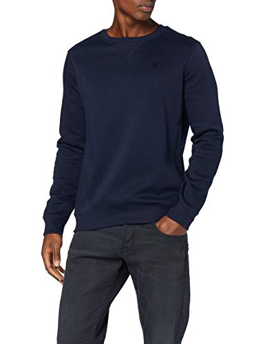 G-STAR RAW Premium Basic suéter, Azul (Sartho Blue C235-6067), M para Hombre