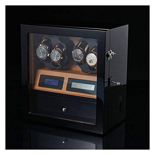 GLXLSBZ Enrollador de Reloj automático, Caja de visualización de Almacenamiento con Pantalla táctil de Caja de Reloj 4 + 5 (Color: B)