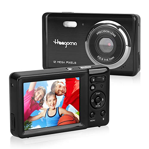 Heegomn - Cámara Digital para Principiantes, 12 MP/720P HD, Pantalla de 2,8", Zoom Digital 8X, Mini cámara fotográfica, para niños, Adolescentes