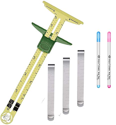 Herramienta de coser multifuncional en forma de T, 2 bolígrafos borrables, 3 alicates de acero inoxidable de 7,62 cm, para costura de colchas, bricolaje Herramienta de coser multifuncional en forma de T, 2 bolígrafos borrables, 3 alicates de acero inoxidable de 7,62 cm, para costura de colchas, bricolaje
