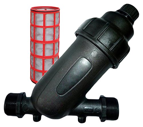 HidroRain FR-1 Filtro de Malla 1" para tuberías de 32 mm, Negro, 18x9x18 cm
