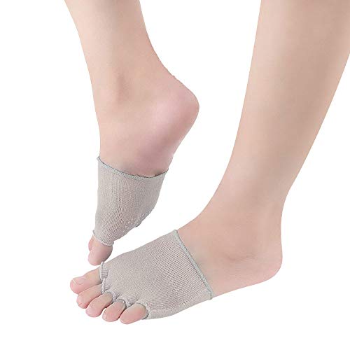 HIGGER 1 par de mujeres sandalias antideslizantes de tacones altos calcetines invisibles medias de pie footie