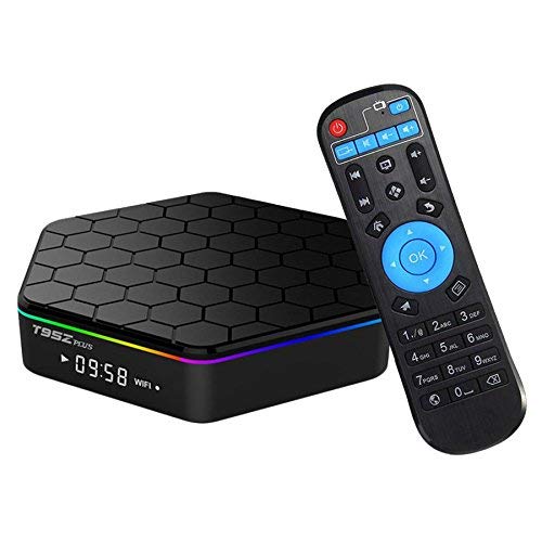 Hindotech T95Z Plus Amlogic S912 Octa Core Android TV Box 3GB RAM 32GB ROM Media Player 4K HD 2.4G&5G WiFi BT4.0 Gigabit LAN Android 7.1 Smart TV Box with Remote Control