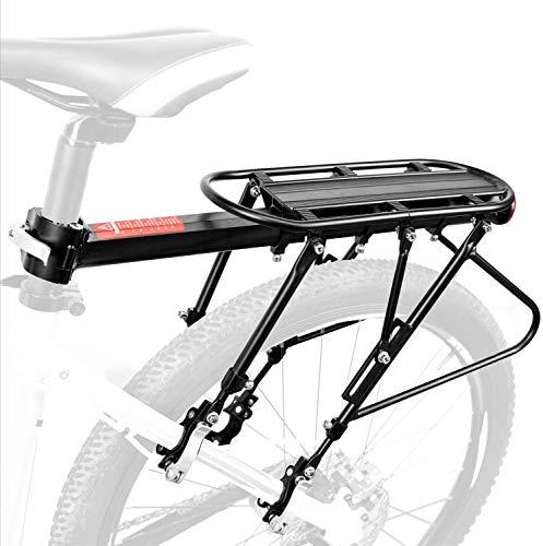 HongTeng-Asiento Trasero de Bicicleta Montaña portaequipajes Bicicleta, Bicicleta de Carretera Bastidor Trasero, etc, portabicicletas Ajustable, la Carga máxima de 50 kg, aleación de Aluminio, rápido