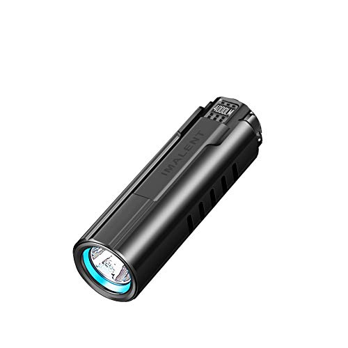 IMALENT LD70 4000 lúmenes EDC Tactical Linterna LED CREE XHP70.2nd LED Linterna de mano recargable para exteriores, camping, senderismo, ciclismo (negro)