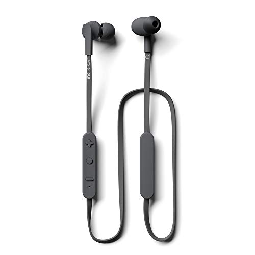 JAYS Auriculares Bluetooth Inalámbricos - t-Four - Gris - Cascos 10h de duración & con microfono