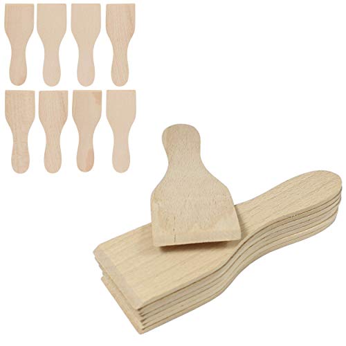 Juego de 8 rasquetas de raclette de madera, 13 cm, 8 unidades, espátula de madera de haya para raclette y sartenes. Juego de 8 rasquetas de raclette de madera, 13 cm, 8 unidades, espátula de madera de haya para raclette y sartenes.