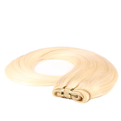 Just Beautiful Hair – Mechones de Cabello Auténtico Remy Indio, 70cm - #60 rubio platino, 1 pieza por paquete