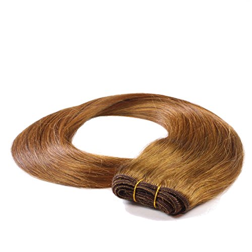 Just Beautiful Hair – Mechones de Cabello Auténtico Remy Indio, 70cm - #8 castaño, 1 pieza por paquete