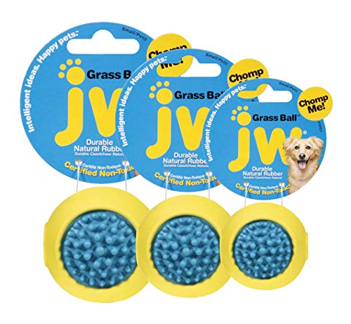 JW JW43068 Juguete Grass Ball Medium, Bola Dental para Perros, M
